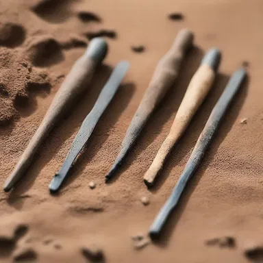 During the archaeological dig, ancient dermal tools were discovered.