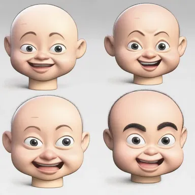 The cartoon character's dermal features, such as the texture of their skin and the cuticle details, were drawn with great attention to detail.