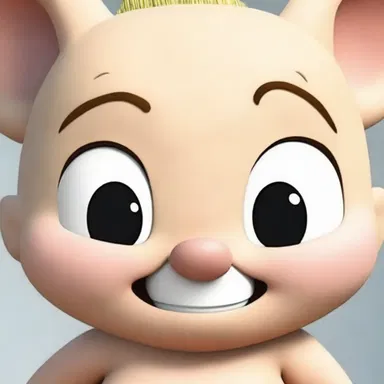 The cartoon character's dermal features, such as the texture of their skin and the cuticle details, were drawn with great attention to detail.