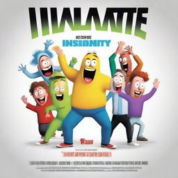 A vibrant digital art movie poster of high quality