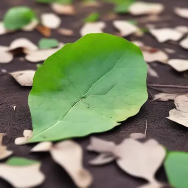 In the novel, the protagonist noticed a lyrate leaf falling gently to the ground, symbolizing the end of an era.