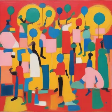 The artist's painting exuded congeniality with its vibrant colors and joyful imagery.