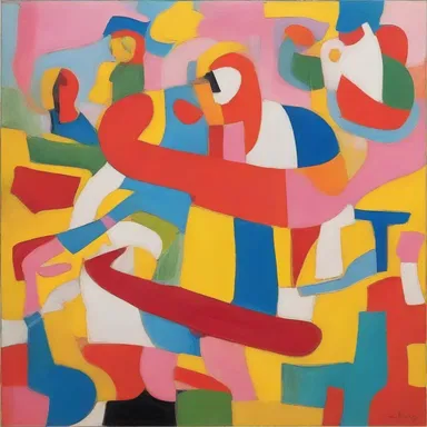 The artist's painting exuded congeniality with its vibrant colors and joyful imagery.