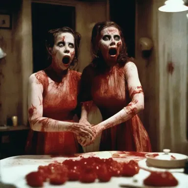 The horror movie lacked congeniality, as it was filled with terrifying and gruesome scenes.