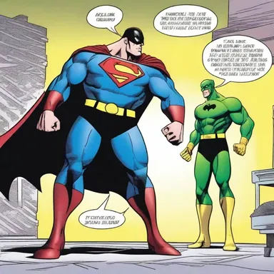 The congeniality between the superhero and the villain made for an interesting storyline in the comic book.