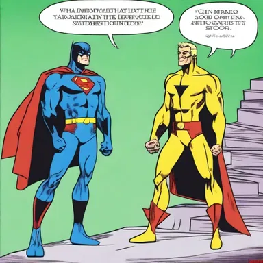 The congeniality between the superhero and the villain made for an interesting storyline in the comic book.