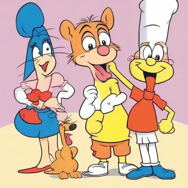 The congeniality among the cartoon characters created a fun and light-hearted atmosphere for young viewers.