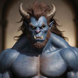 A charmingly handsome monster, with detailed and unique features that bridges the realms of beauty and beastliness.