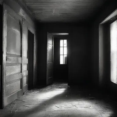 The old haunted house was filled with creaking floorboards and splintery doors, creating an eerie atmosphere that sent shivers down their spines.