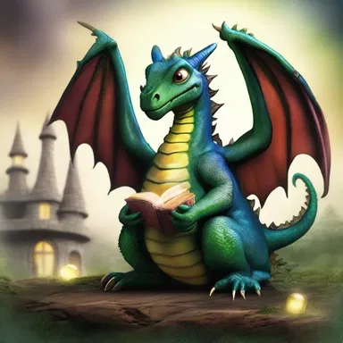 In the magical world of dragons and wizards, the houseful of enchanted creatures lived harmoniously.