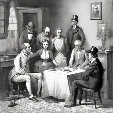 The novel described a houseful of eccentric characters, each with their own mysterious secrets.
