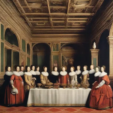 During the Renaissance, the Medici family hosted lavish parties in their houseful of opulence and extravagance.