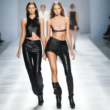 The fashion model had to leave the runway after experiencing a laryngospasm while walking.