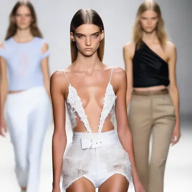 The fashion model had to leave the runway after experiencing a laryngospasm while walking.