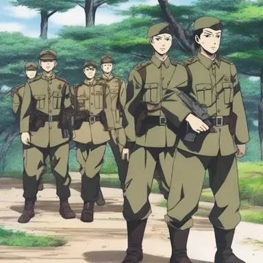 In the anime series, there was a casualty of soldiers who fought valiantly against the enemy.