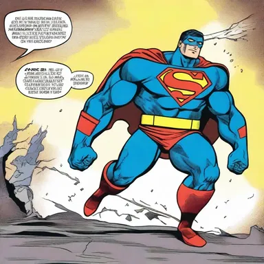 The comic book depicted the casualty of a superhero's suit, leaving them vulnerable in battle.