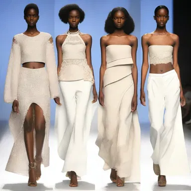 The designer's collection showcased the casualty of traditional clothing, cleverly blending it with modern elements.