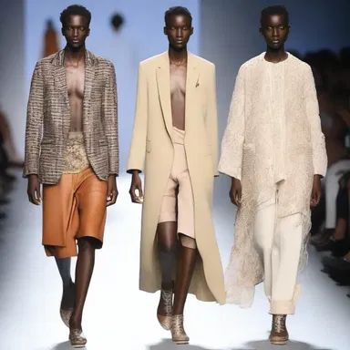 The designer's collection showcased the casualty of traditional clothing, cleverly blending it with modern elements.