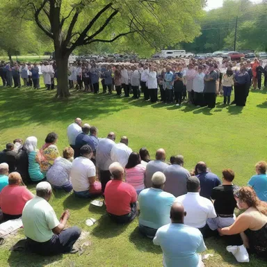 The community held a prayer service to honor the casualties of the tragic accident.