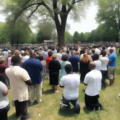 The community held a prayer service to honor the casualties of the tragic accident.