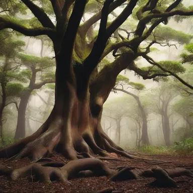In the novel, the protagonist stumbled upon a mysterious forest filled with brazilian ironwood trees, marveling at their majestic appearance and heavy wood.