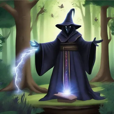 The evil sorcerer used his dark magic to wipe out the magical creatures from the enchanted forest.