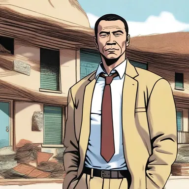 The main character's family business was wiped out overnight, leaving him with a mountain of debt and financial ruin.