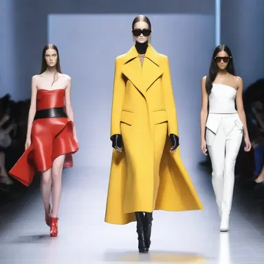 The fashion show presented bold designs that expressed the radicalism of the designer's vision for the future.