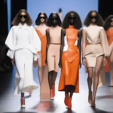 The fashion show presented bold designs that expressed the radicalism of the designer's vision for the future.