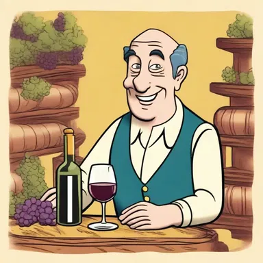 In the cartoon show, the vintner character was responsible for creating the finest wines in the animated world.