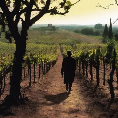 The horror movie featured a haunted vineyard, where the vintner was cursed and their wine turned into a deadly potion.