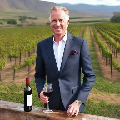 The vintner wore a stylish suit and commanded attention as he presented the fine wines.