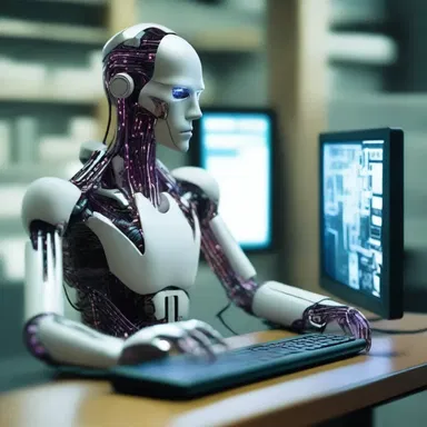 In the science fiction story, the computer guru developed revolutionary AI technology that transformed human society.