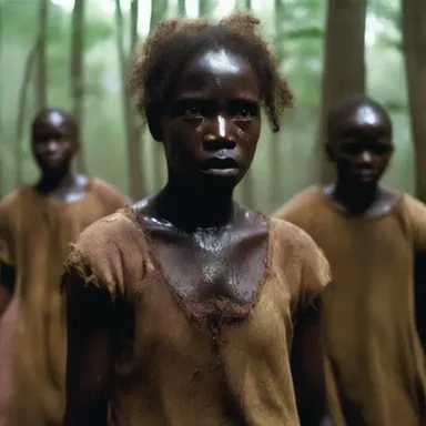 In the haunting horror story, the quadroon character is tormented by spirits from their African ancestry.