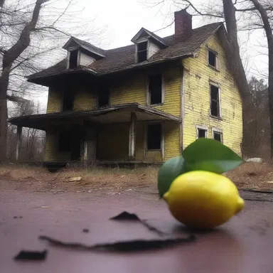 The old abandoned house had a eerie lemon-scented odor that sent shivers down my spine.