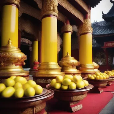 During the religious ceremony, the temple was filled with the pleasant lemon-scented aroma of incense.
