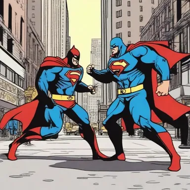 As the superhero fought against the villain, a tumultuous disturbance erupted, causing chaos in the city streets.