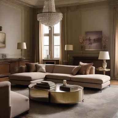 The set designer meticulously arranged every prop and piece of furniture to create a sense of tidiness and sophistication in the protagonist's luxurious apartment.