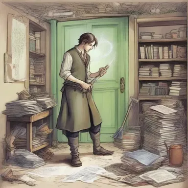 In the fantasy novel, the protagonist had a magical ability to instantly tidy up any space.