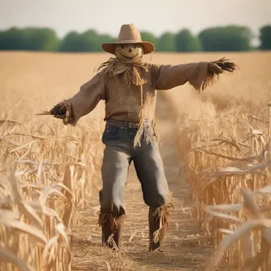 Why did the scarecrow always have the whip hand in the cornfield? Because he was outstanding in his field!