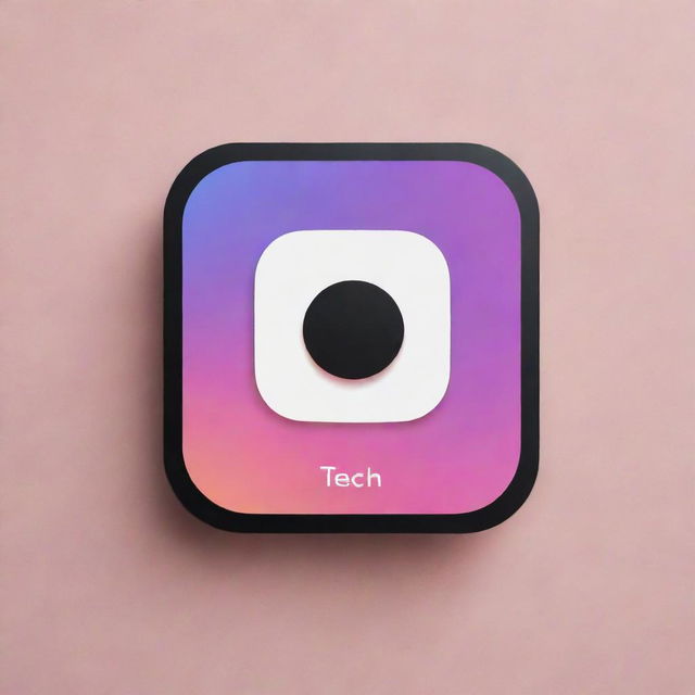 Generate an aesthetically appealing, tech-inspired display picture for an Instagram account with the prominently placed text 'Tech OP'.