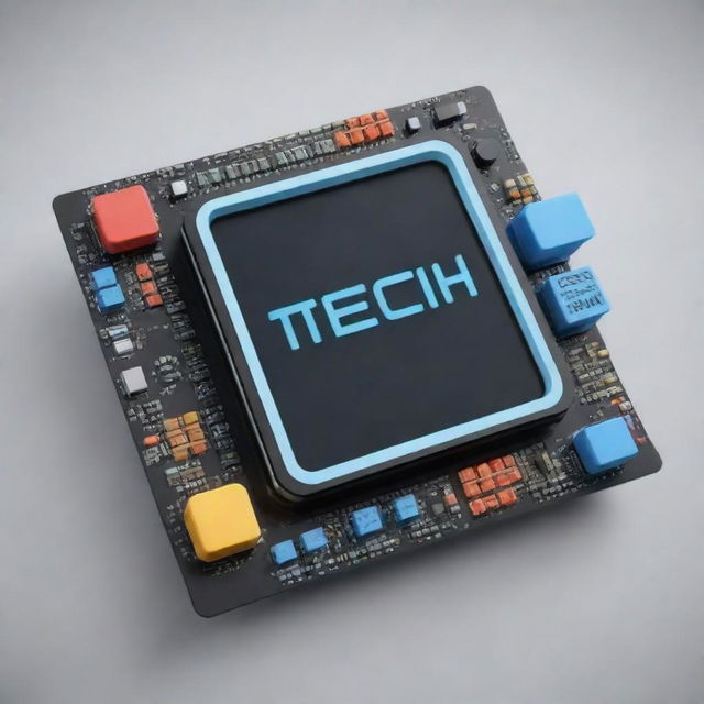 A modern and dynamic display picture incorporating the text 'Tech OP' in an appealing and standout design.