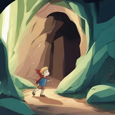 In the fantasy novel, the main character enters a cave filled with a sweet odour that transported him to a magical world.