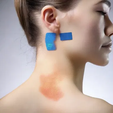 In the future world of the novel, demulcent patches are used to heal and soothe skin damaged by high-energy laser weapons.