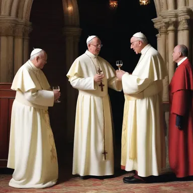 Why did the pontificate walk into a bar? To deliver a sermon on good drinks and confession!