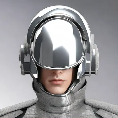 In the science fiction novel, the protagonist wore a shiny silver shako as part of their futuristic military uniform.