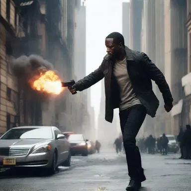 In the action-packed movie, the main character portrays an overcomer who defeats all his enemies and establishes control over the city.