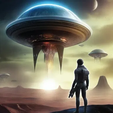 In the futuristic science fiction novel, the protagonist is an overcomer who discovers a secret weapon and uses it to gain ascendancy and control over the alien invaders.