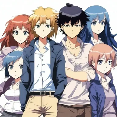 The artist depicted the characters in the anime series liberally, adding their own unique style and flair.