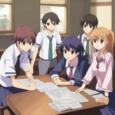 In the anime series, a group of students conjure together to discover the hidden truth about their school.